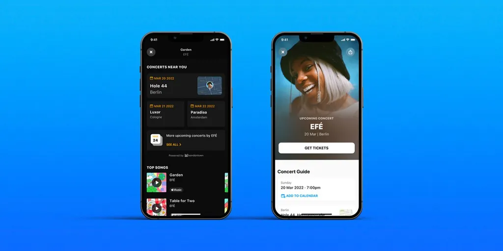 Apple傘下のShazamがコンサートやツアーの詳細情報を追加してアップデートc